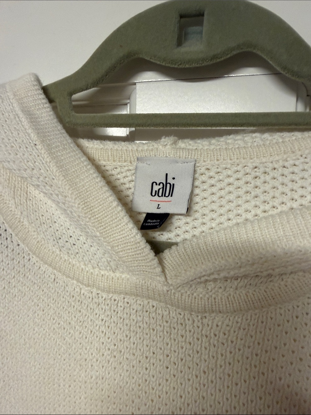 CAbi White Textured Knit Hoodie - Picture 2 of 3